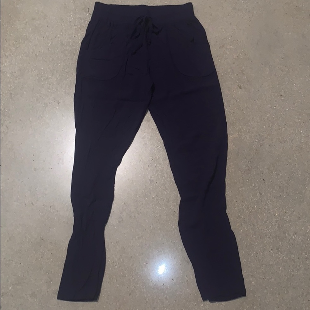 Navy blue dressy joggers